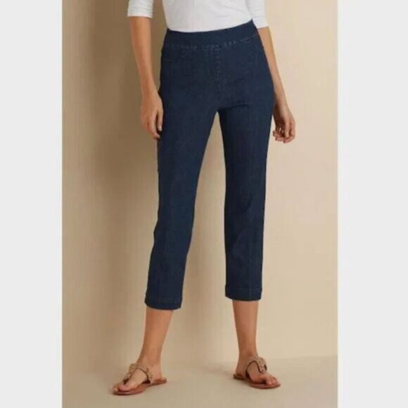 SOFT SURROUNDINGS PULL ON SKINNY CROP JEAN Large - Picture 3 of 14